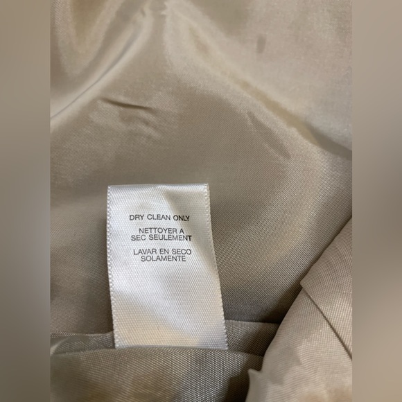 Micheal by Micheal Kors, Cropped Linen Jacket, Brown Floral, 3/4 Sleeves, Large - Picture 7 of 8